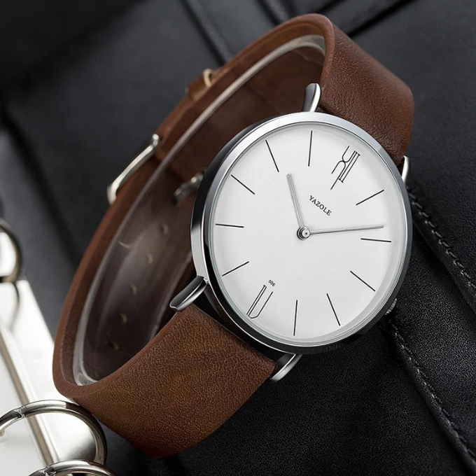 The Sterling Cowhide Watch