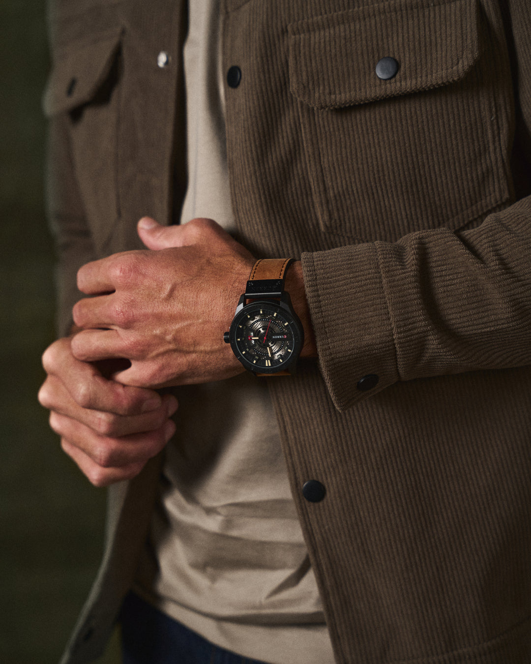 The Curren Leather Watch