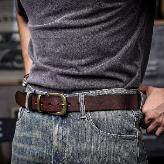 Harlan Full-Grain Leather Belt