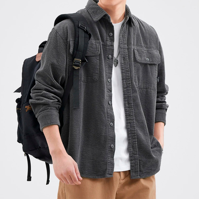 Redwood Corduroy Button-Up