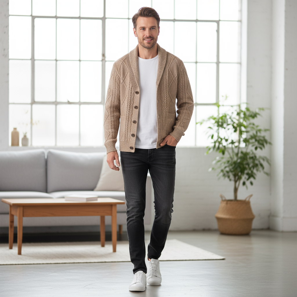 The Mason Knitted Wool Cardigan