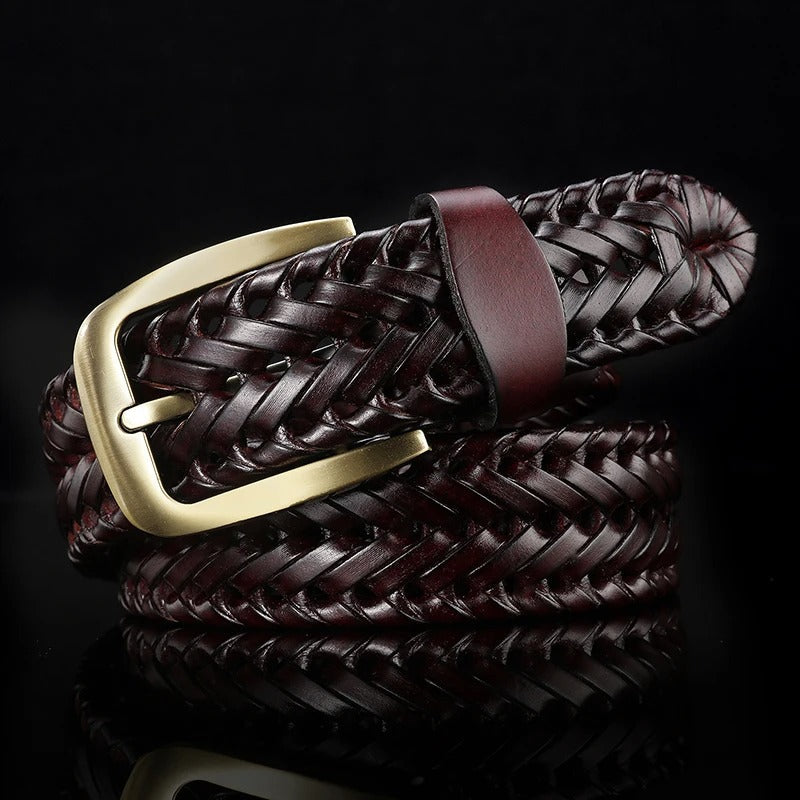 Braxton Braided Leather Belt