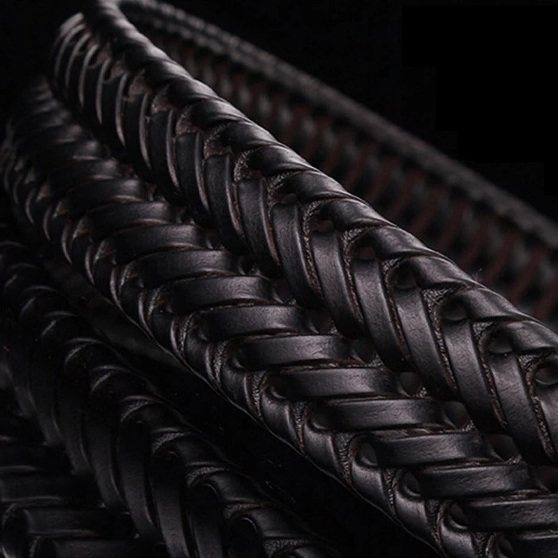 Braxton Braided Leather Belt
