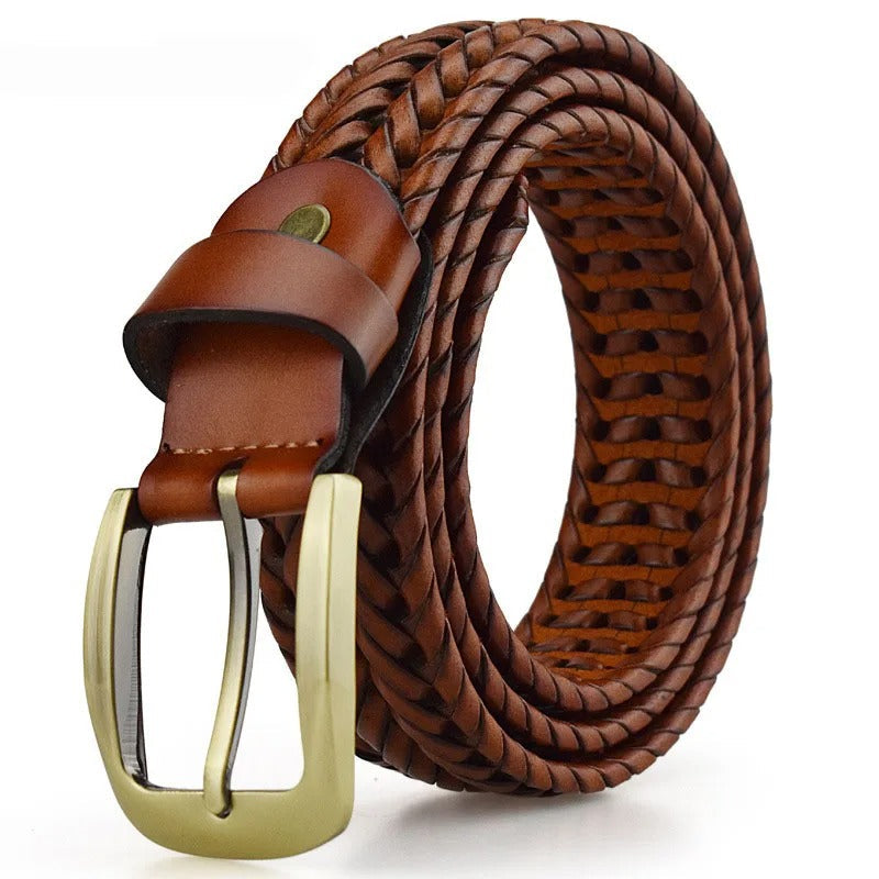 Braxton Braided Leather Belt