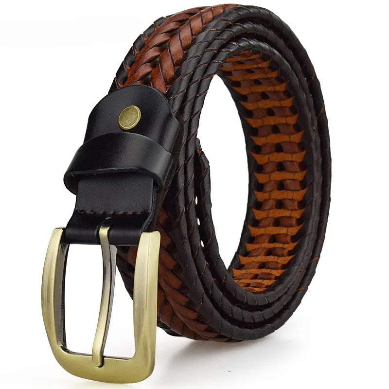 Braxton Braided Leather Belt